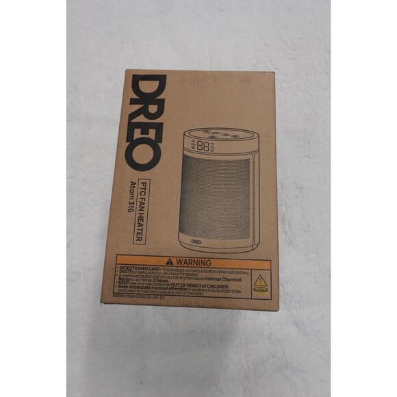 Dreo Atom 316 PTC Fan Heater 1500 Watt Ceramic Portable Temperature Control - Picture 1 of 5